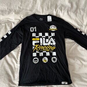Fila Racing Black Long Sleeve Shirt